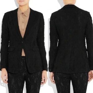 RAG & BONE 42ND STREET BLACK LACE SILK BLAZER SIZE 12